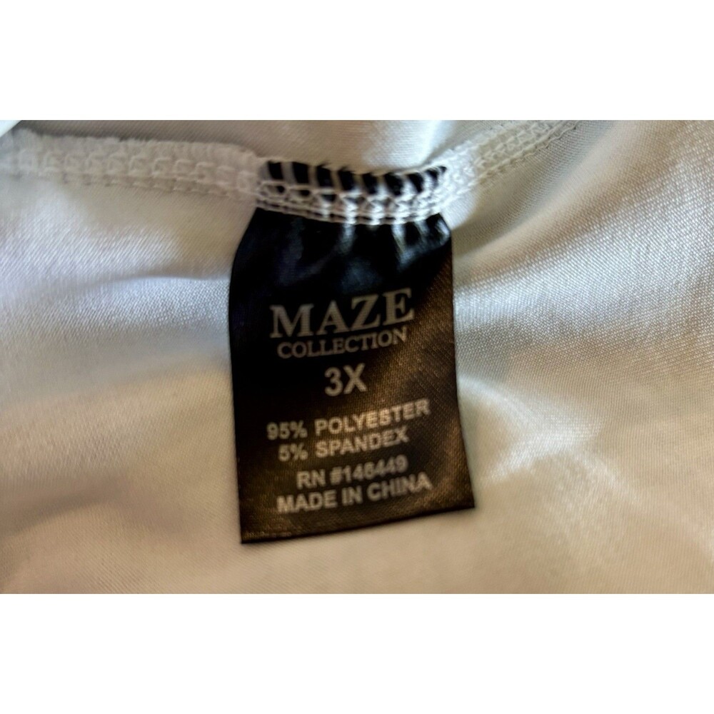 Maze Collection Levanta Cola Scuba Gray Black Plaid Slimming Pants Women 3X NWT - Picture 10 of 12